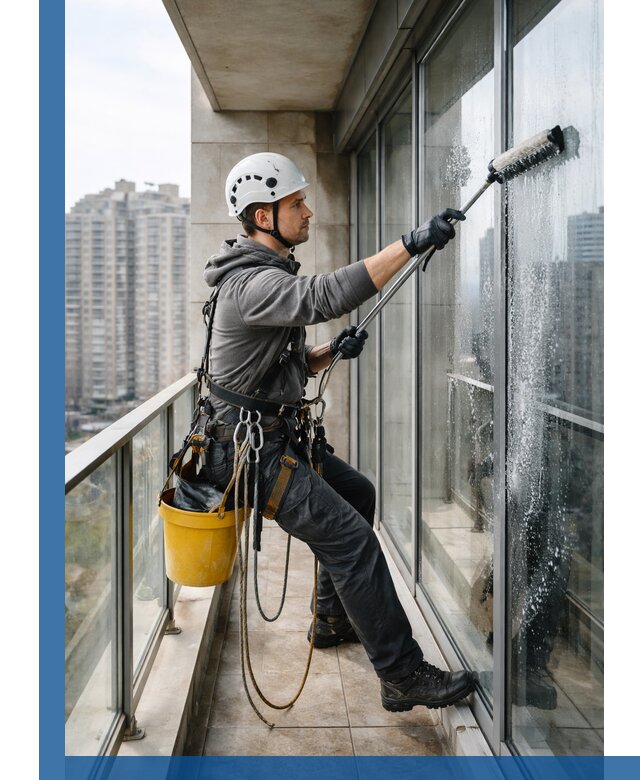 Профессиональная мойка балконного остекления в Магнитогорске