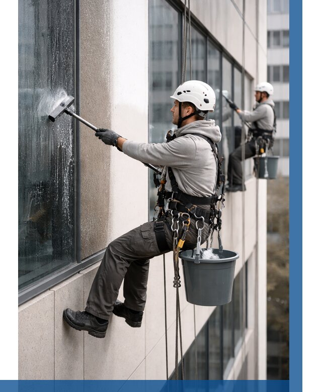 Мойка фасадов зданий в Магнитогорске под ключ от 362 р. | ВЫСОТНИК-Мгн