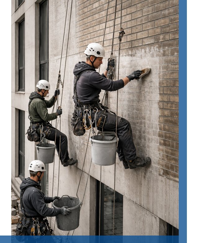 Удаление высолов с фасада в Магнитогорске от 259 р. | ВЫСОТНИК-Мгн