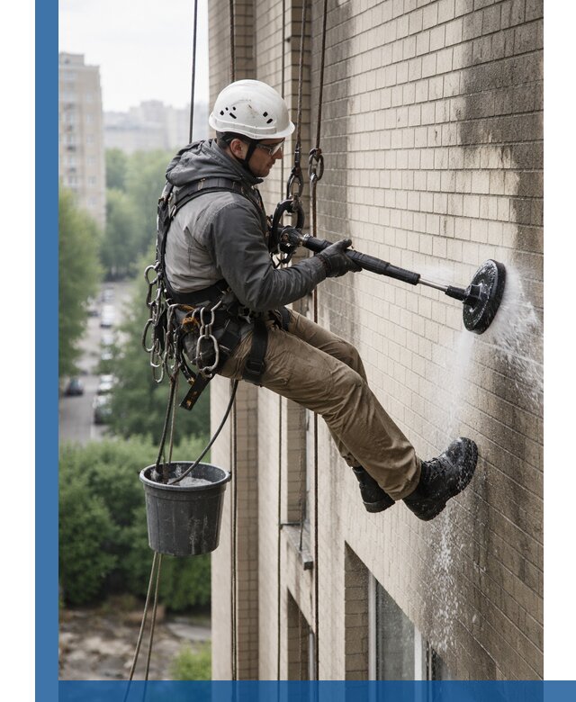 Очистка фасада от копоти в Магнитогорске профессионально и безопасно