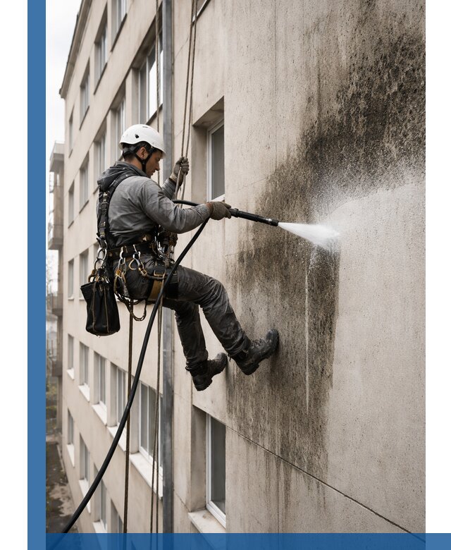 Профессиональная очистка фасадов от плесени в Магнитогорске