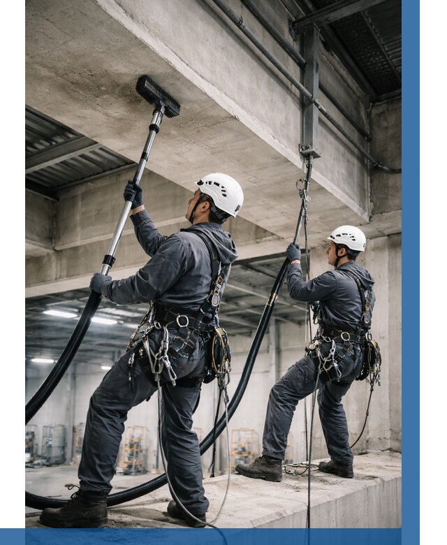 Обеспыливание потолочных конструкций в Магнитогорске от 259 р. |ВЫСОТНИК-Мгн