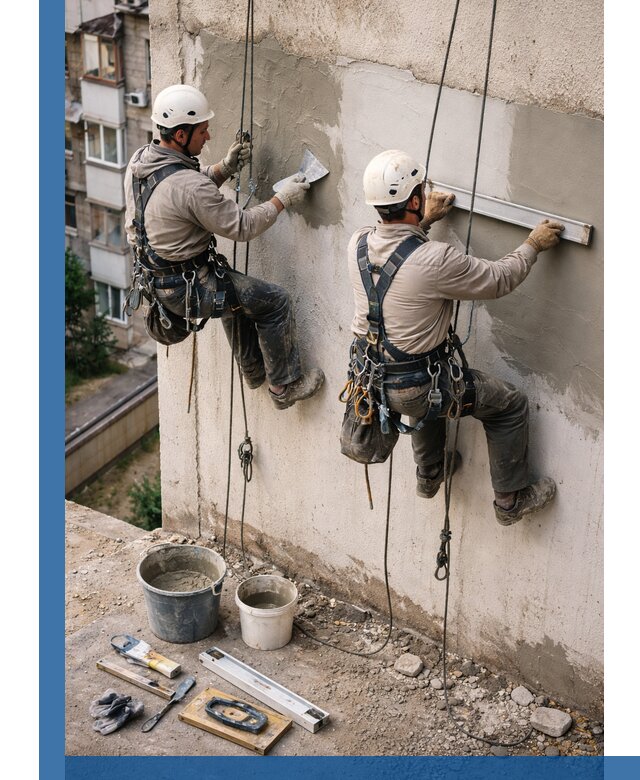 Комплексный ремонт штукатурного фасада с гарантией в Магнитогорске