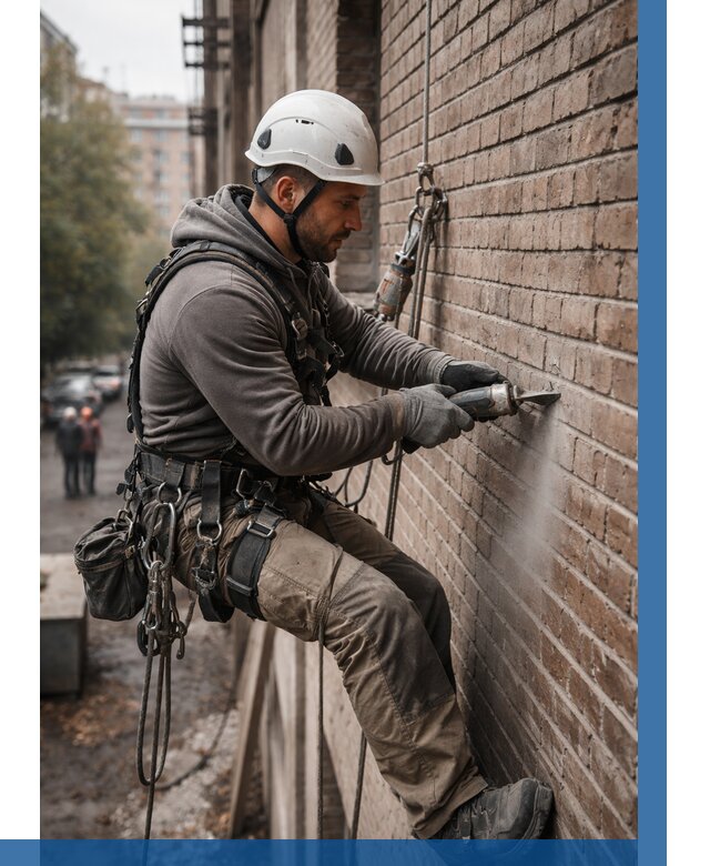 Расшивка кирпичных швов в Магнитогорске от 621 р. | ВЫСОТНИК-Мгн