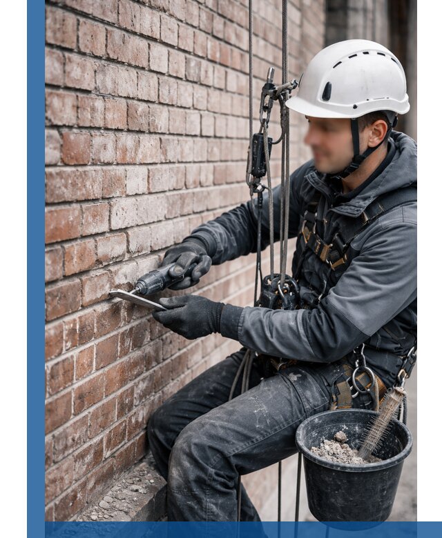 Расшивка кирпичных швов фасадов и стен, ремонт в Магнитогорске