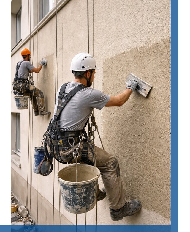 Декоративная штукатурка фасада в Магнитогорске от 1241 р. | ВЫСОТНИК-Мгн