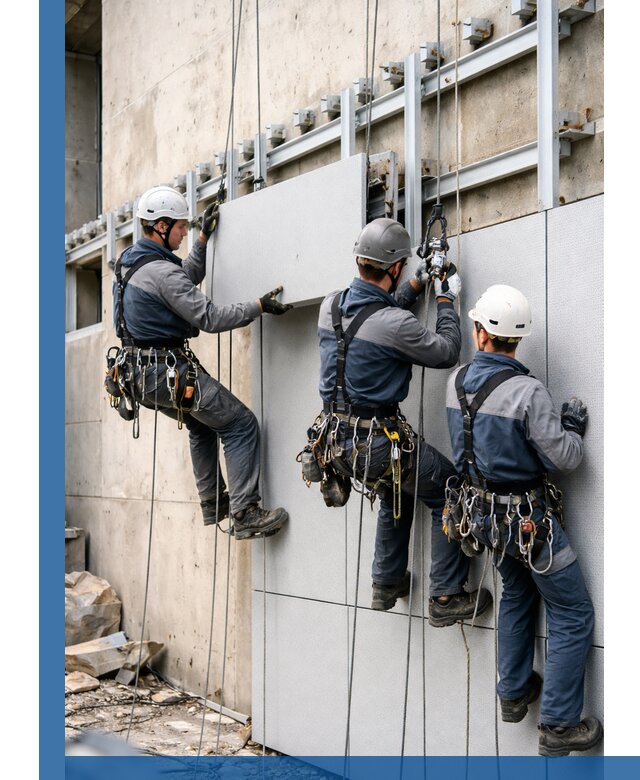 Монтаж вентилируемого фасада в Магнитогорске под ключ с гарантией качества