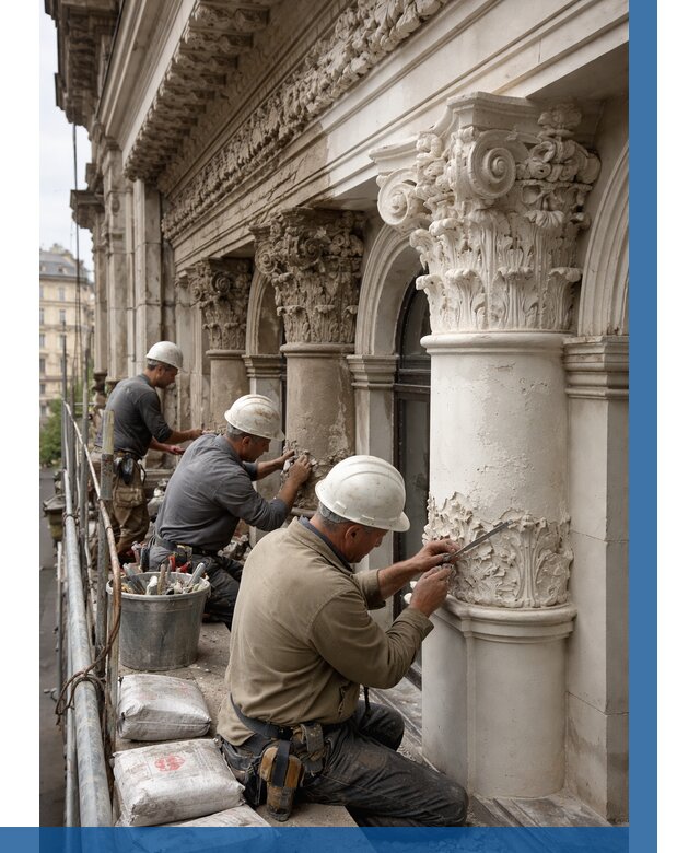 Реставрация фасадной лепнины в Магнитогорске от 2586 р. | ВЫСОТНИК-Мгн