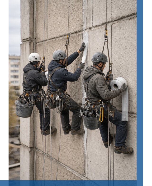 Ремонт межпанельных швов в Магнитогорске от 776 р. | ВЫСОТНИК-Мгн