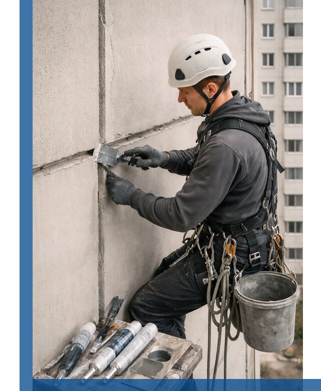 Ремонт межпанельных швов в Магнитогорске герметизация и восстановление