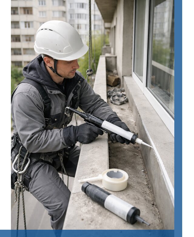 Герметизация швов лоджии в Магнитогорске от 4655 р. | ВЫСОТНИК-Мгн