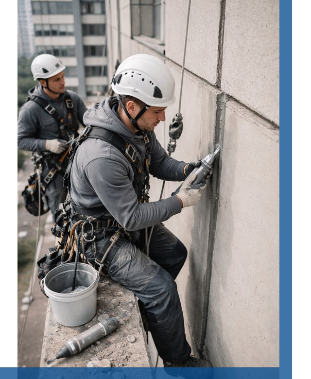 Ремонт деформационных швов здания в Магнитогорске от 1035 р. | ВЫСОТНИК-Мгн