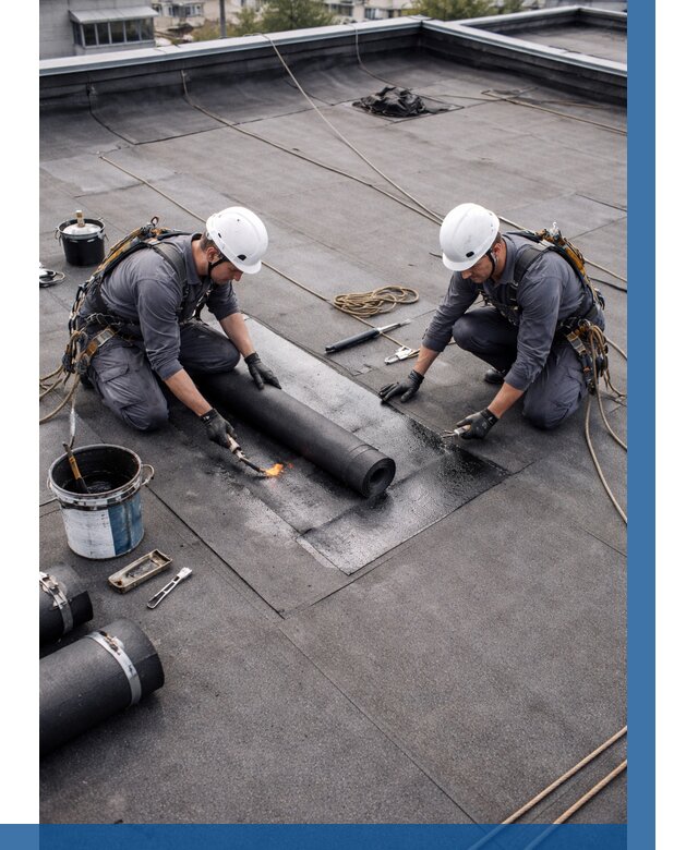 Ремонт мягкой кровли под ключ в Магнитогорске от 724 р. | ВЫСОТНИК-Мгн