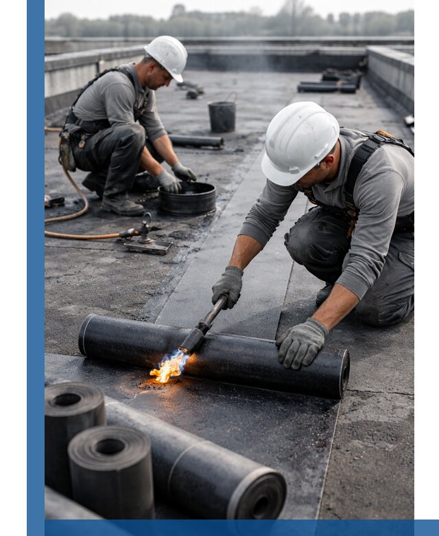 Ремонт рулонной кровли в Магнитогорске герметизация и восстановление