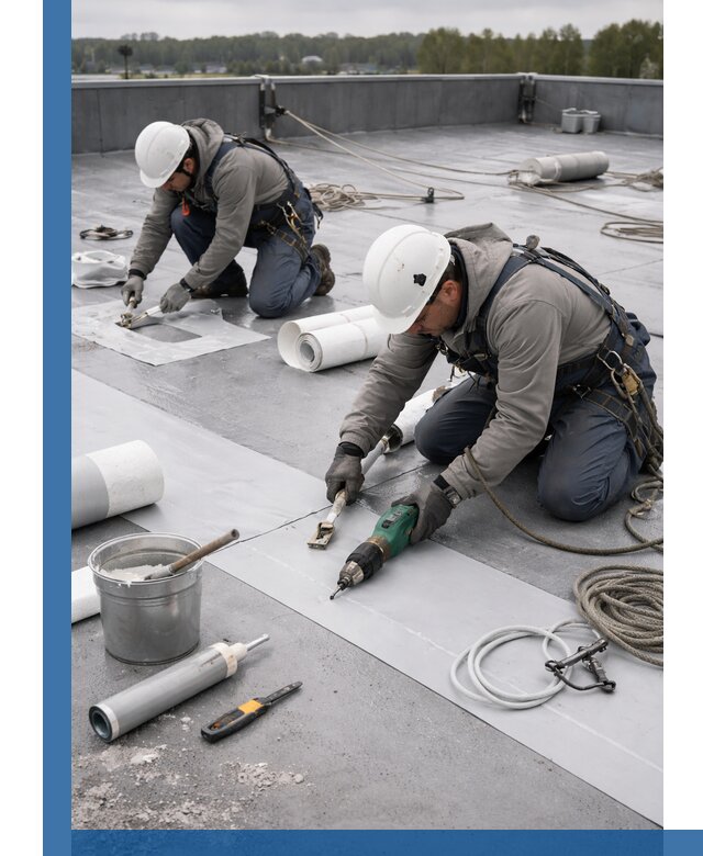 Ремонт мембранной кровли в Магнитогорске качественно и с гарантией