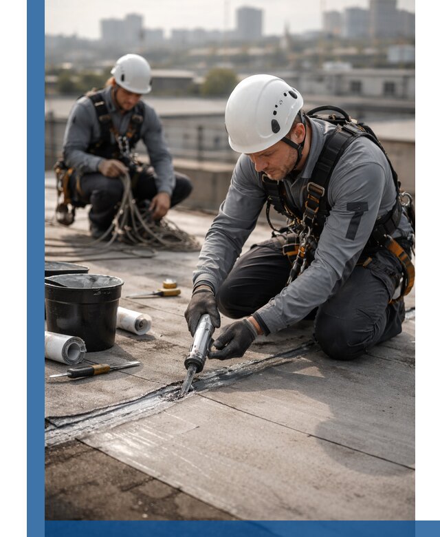 Аварийное и капитальное устранение протечек кровли в Магнитогорске