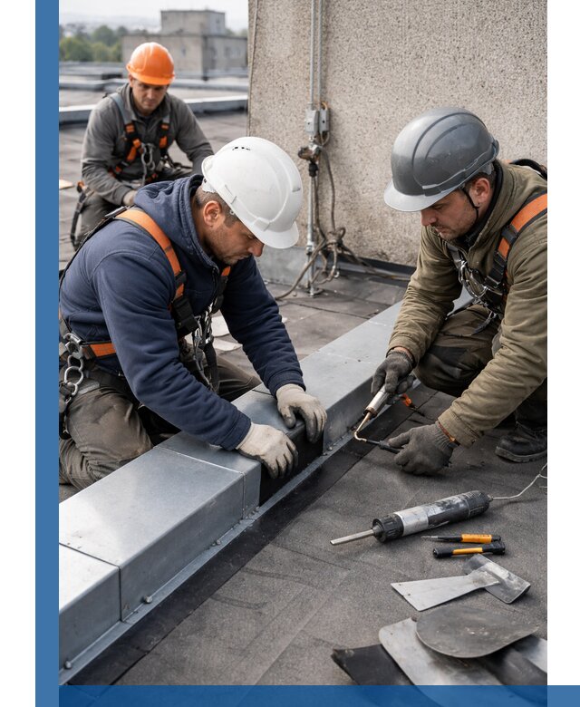 Ремонт кровельных примыканий в Магнитогорске профессионально