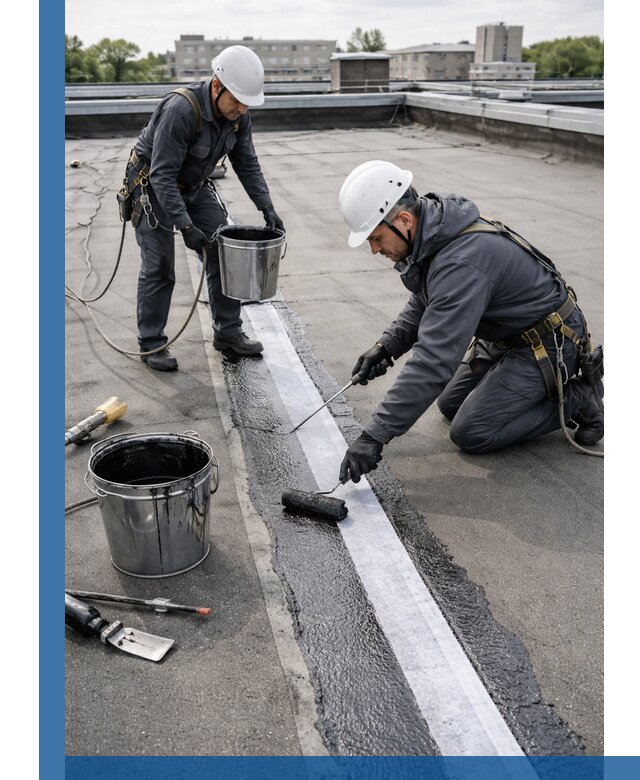 Гидроизоляция кровли мастикой в Магнитогорске надежная защита