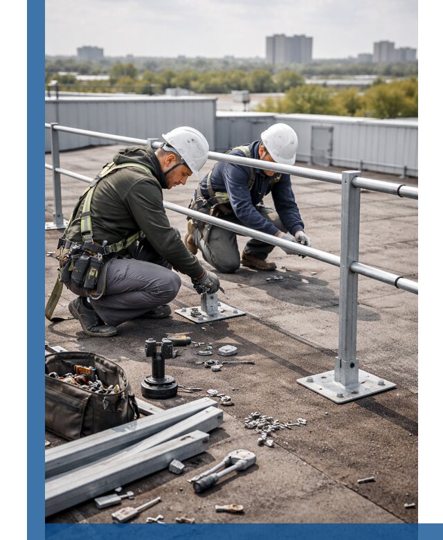 Монтаж кровельного ограждения в Магнитогорске под ключ с гарантией