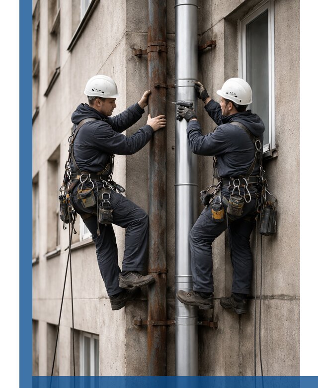 Замена водосточных труб в Магнитогорске: монтаж и демонтаж под ключ