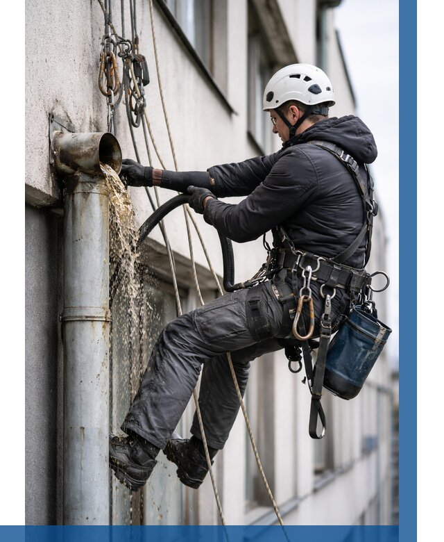 Прочистка водосточных труб в Магнитогорске от 3621 р. | ВЫСОТНИК-Мгн