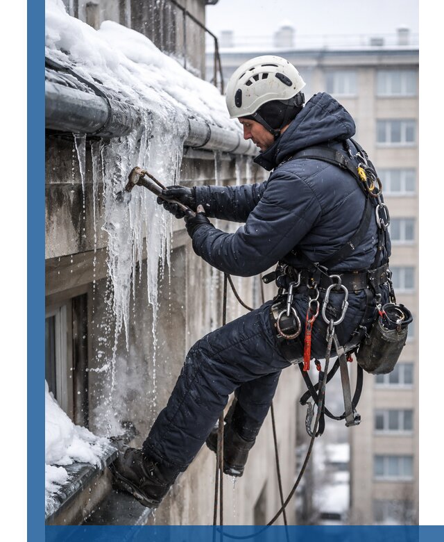 Удаление наледи и чистка водостоков в Магнитогорске оперативно и безопасно