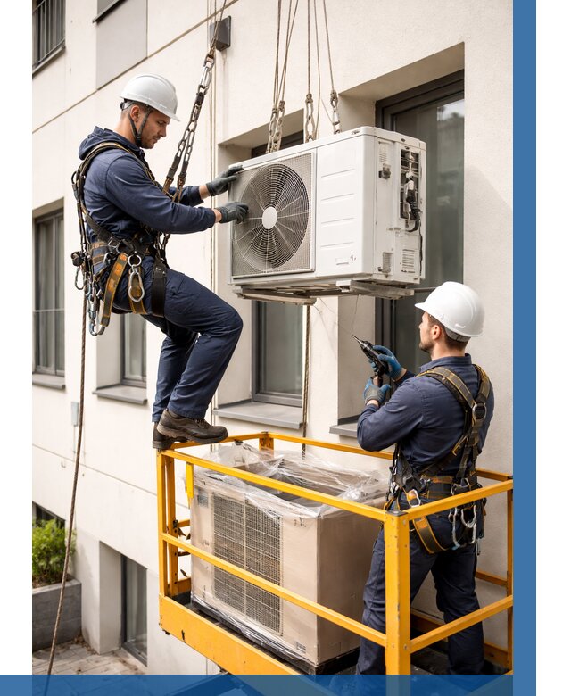 Демонтаж внешнего блока кондиционера в Магнитогорске от 3621 р. | ВЫСОТНИК-Мгн