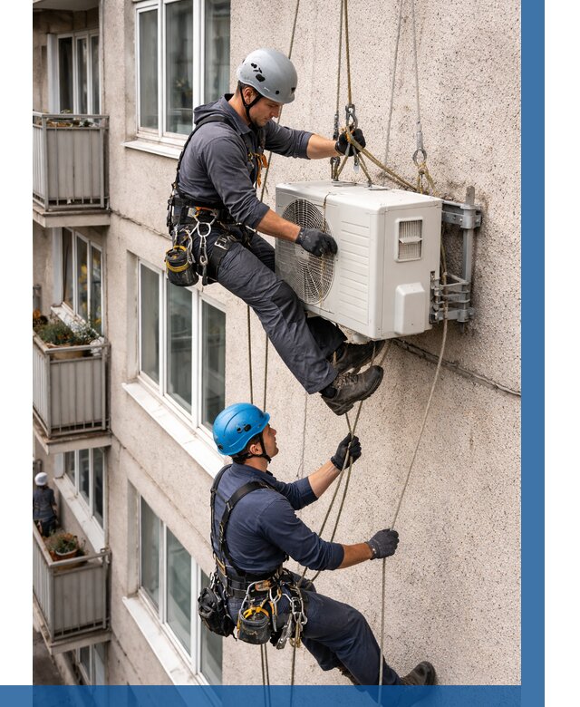 Перенос внешнего блока кондиционера в Магнитогорске от 9311 р.| ВЫСОТНИК-Мгн