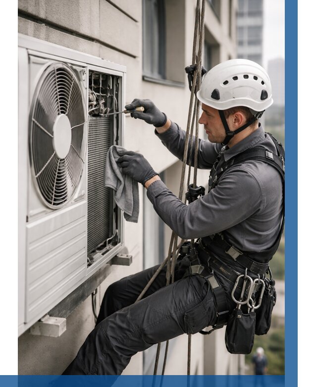 Обслуживание внешнего блока кондиционера в Магнитогорске от 2793 р.ВЫСОТНИК-Мгн