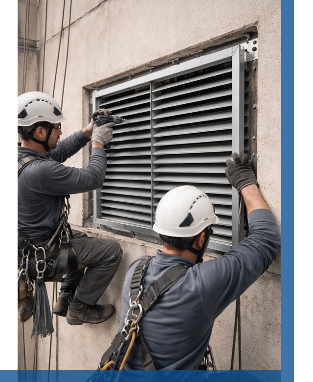 Монтаж вентиляционных решеток в Магнитогорске от 4655 р. | ВЫСОТНИК-Мгн