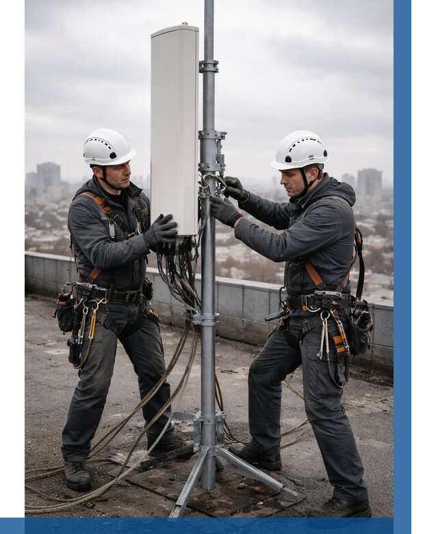 Монтаж антенн связи на крыше в Магнитогорске от 8793 р. | ВЫСОТНИК-Мгн