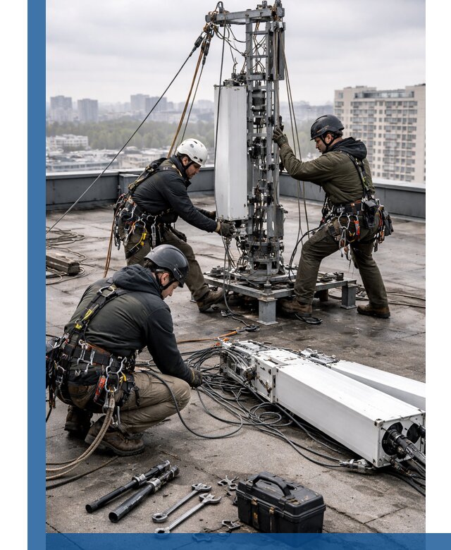 Демонтаж антенн на крыше зданий в Магнитогорске с гарантией