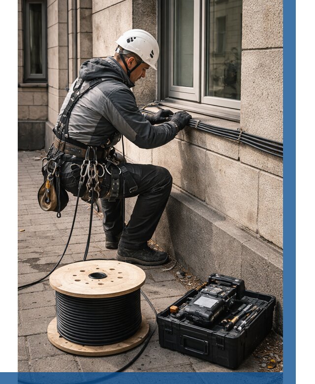 Прокладка оптоволоконного кабеля в Магнитогорске от 828 р. | ВЫСОТНИК-Мгн