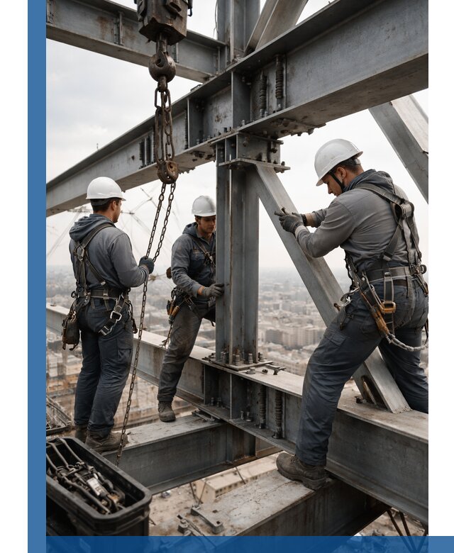 Профессиональный монтаж металлоконструкций на высоте в Магнитогорске