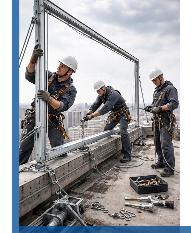 Монтаж крышных рекламных конструкций под ключ в Магнитогорске