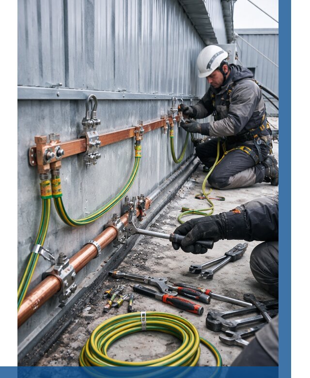 Монтаж заземления здания в Магнитогорске от 25863 р. | ВЫСОТНИК-Мгн