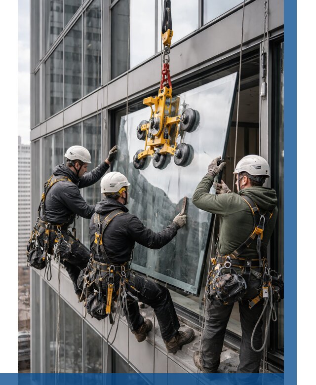 Фасадное остекление зданий под ключ в Магнитогорске от 10345 р. | ВЫСОТНИК-Мгн