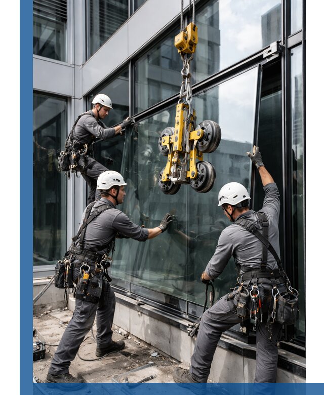 Структурное остекление фасадов в Магнитогорске монтаж и обслуживание