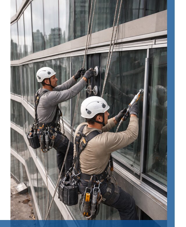 Радиусное остекление фасада в Магнитогорске от 12414 р. | ВЫСОТНИК-Мгн