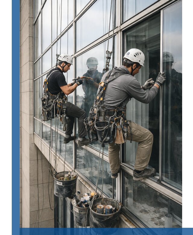 Ремонт витражных конструкций и фасадного остекления в Магнитогорске