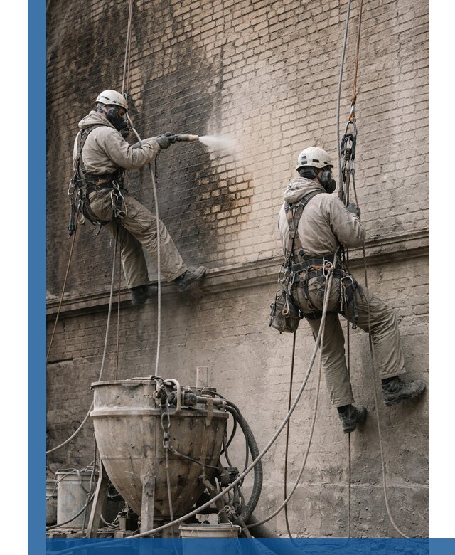 Пескоструйная очистка фасадов в Магнитогорске профессионально