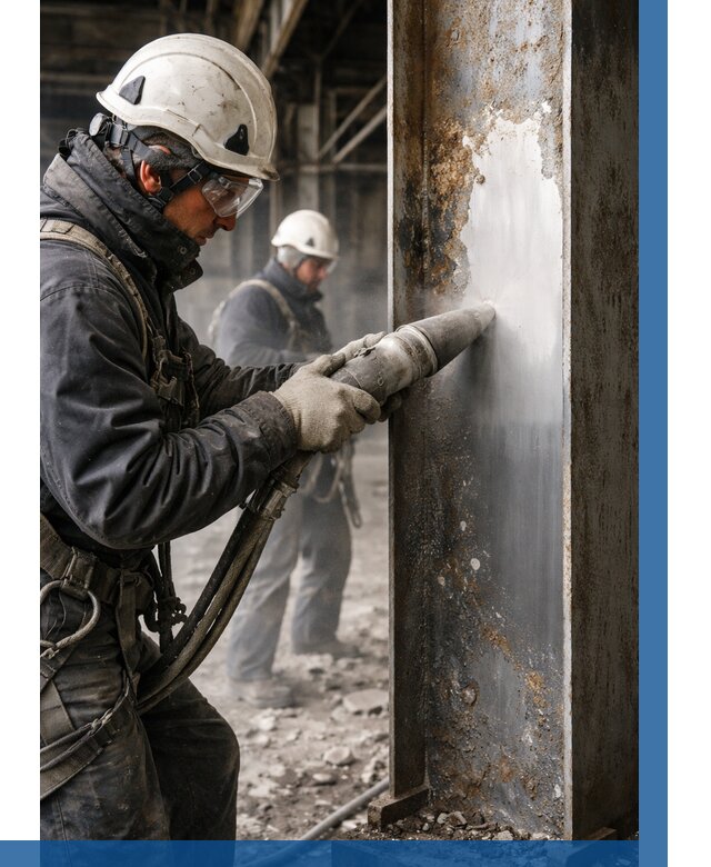 Удаление старой краски с металла в Магнитогорске от 466 р. | ВЫСОТНИК-Мгн