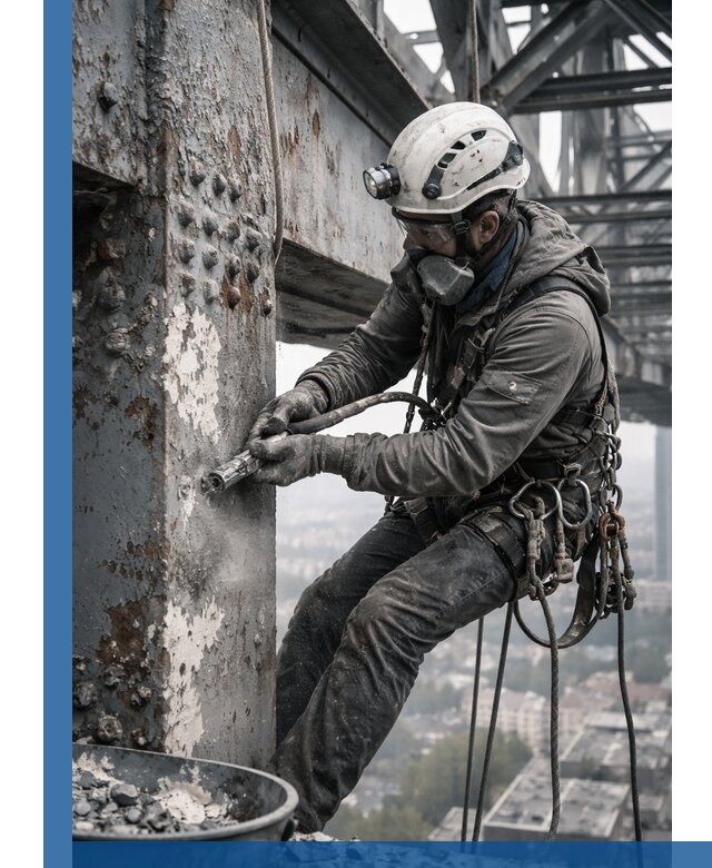 Удаление старой краски с металлических конструкций в Магнитогорске