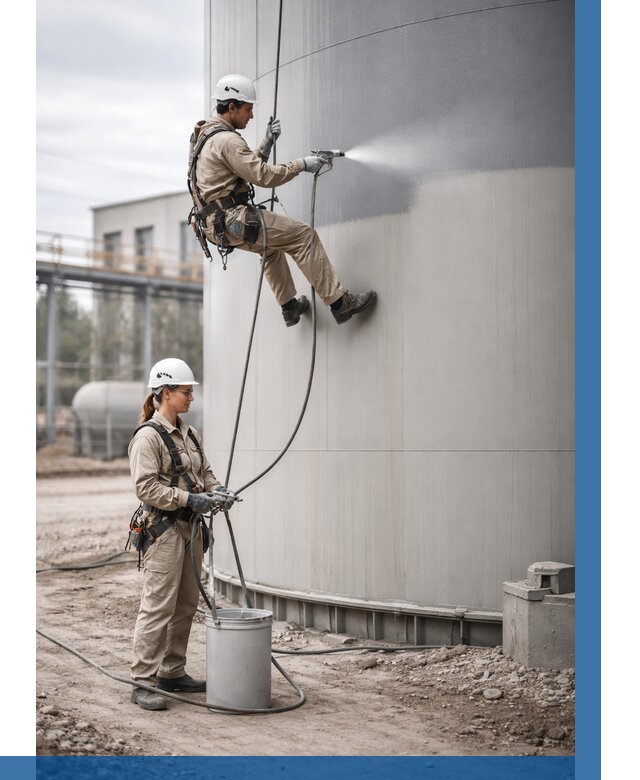 Покраска резервуаров в Магнитогорске от 1241 р. | ВЫСОТНИК-Мгн — заказать