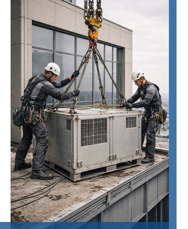 Такелажные работы на высоте в Магнитогорске от 8276 р. | ВЫСОТНИК-Мгн