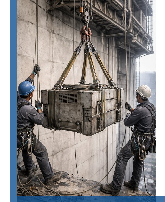 Такелажные работы на высоте, подъем и монтаж грузов в Магнитогорске