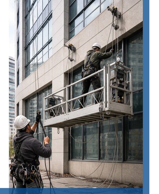 Монтаж и подъем фасадной люльки в Магнитогорске от 12414 р. | ВЫСОТНИК-Мгн