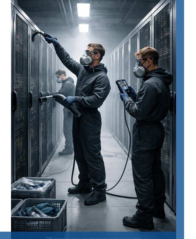 Обеспыливание серверной комнаты в Магнитогорске от 4655 р. | ВЫСОТНИК-Мгн