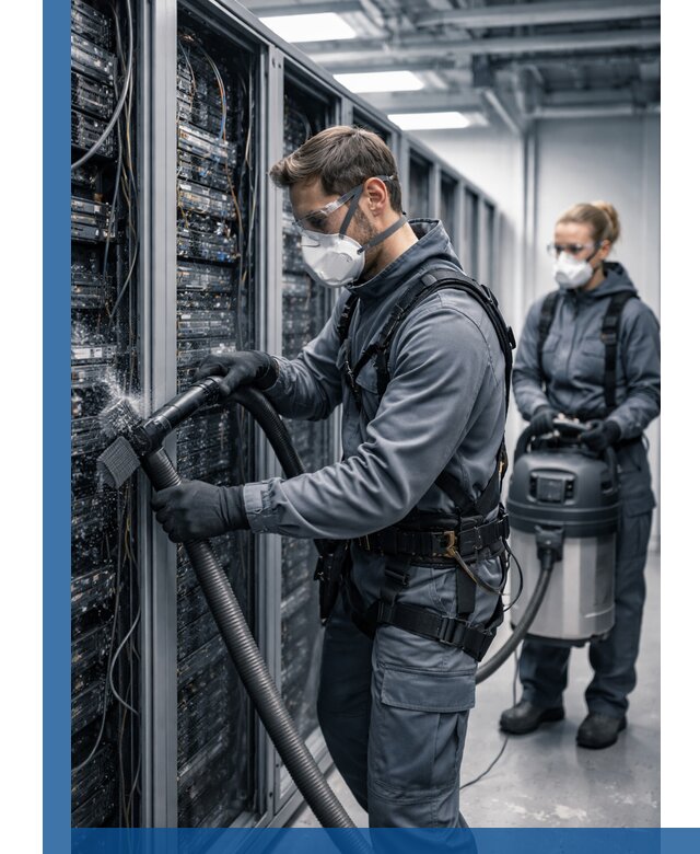 Обеспыливание серверной комнаты в Магнитогорске, профессиональная очистка