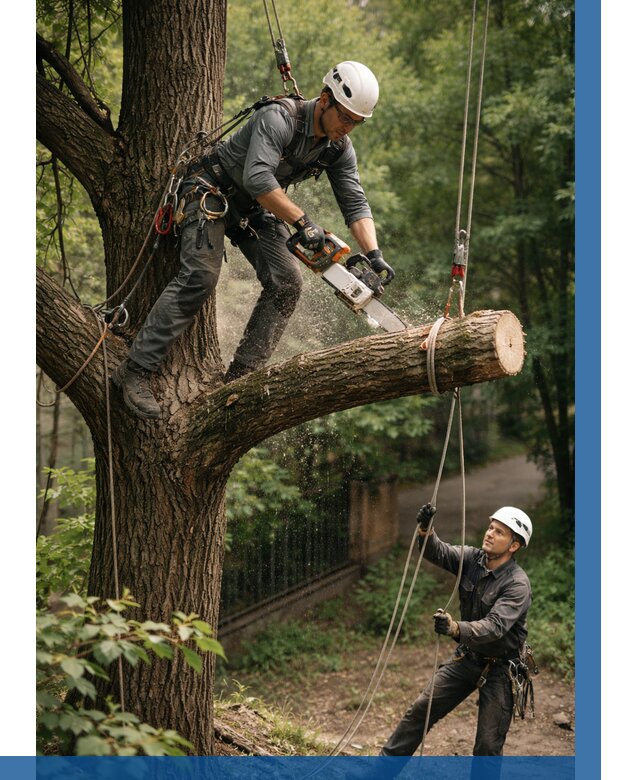 Спил деревьев альпинистами в Магнитогорске от 8276 р. | ВЫСОТНИК-Мгн